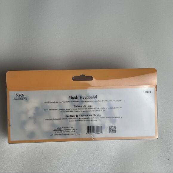 Spa Solutions Animal Print  Microfiber  Plush Spa Style Bow Elastic  Headband - Picture 8 of 8